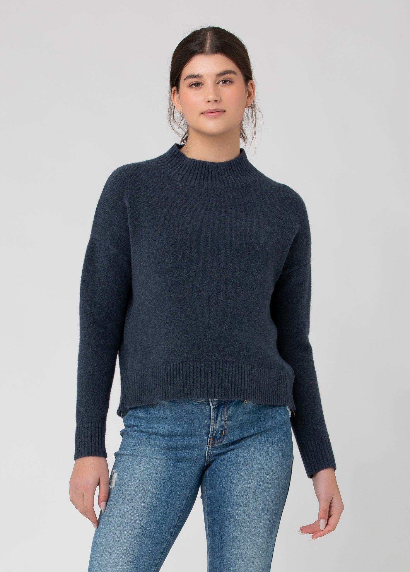 Jade Crop Nursing Sweater