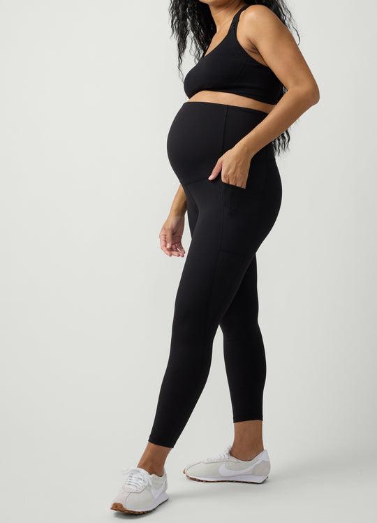 The Performance All Stage Maternity Black Pocket Active Legging