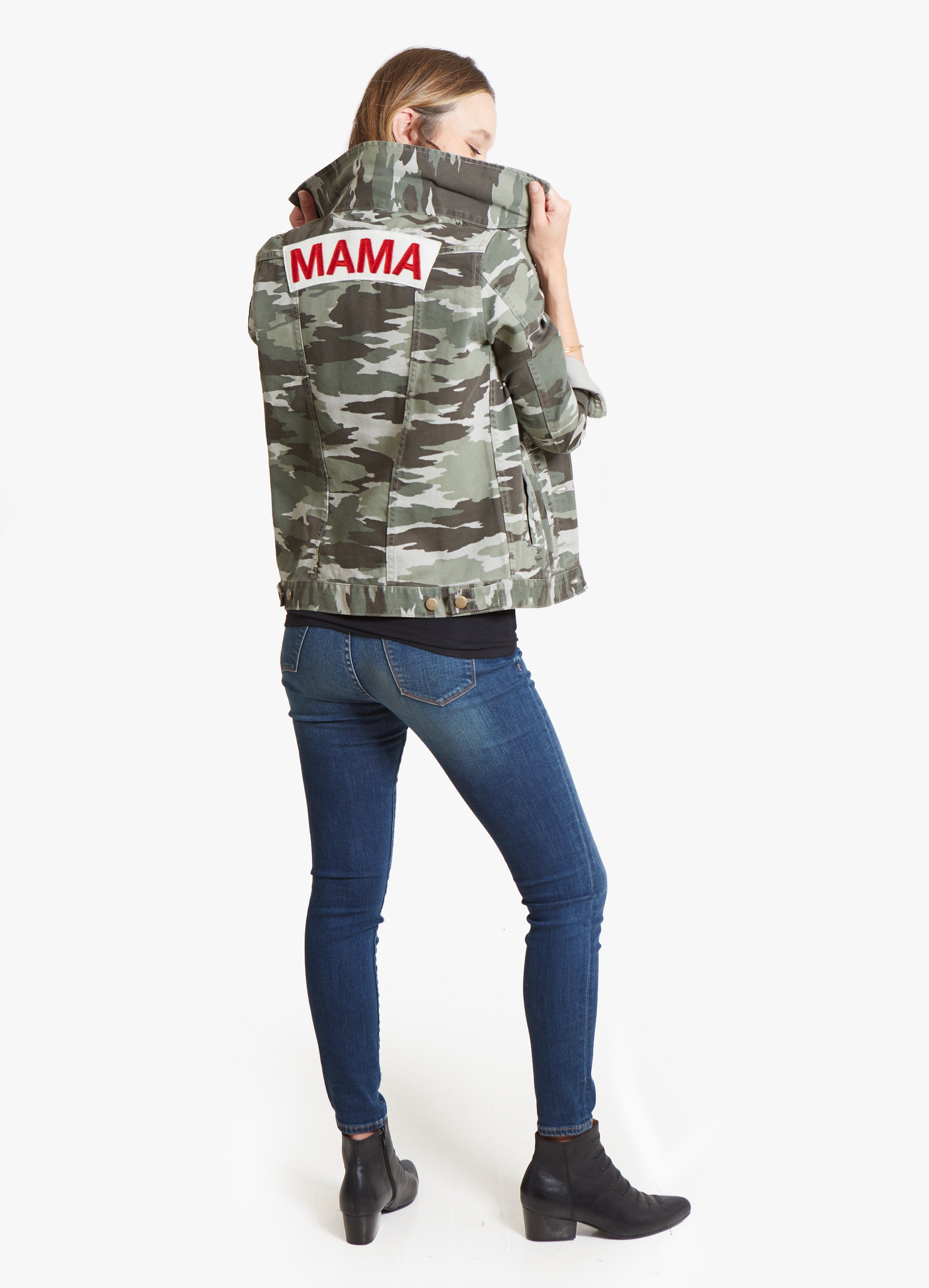 Ingrid and isabel best sale mama denim jacket