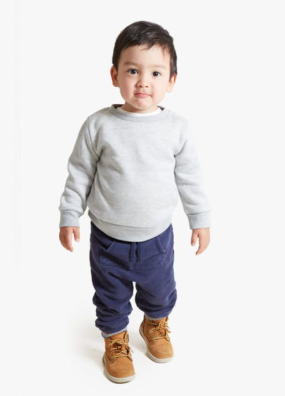 Model is 2.5 years old and wearing a 2T.||Light Heather Grey