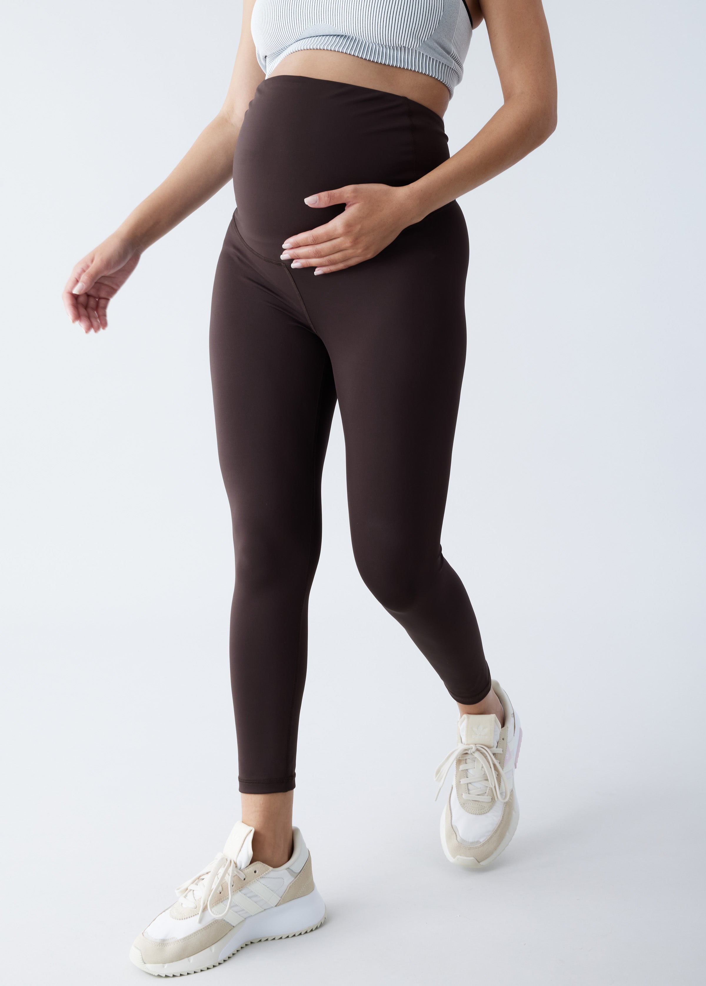 Maternity Exercise Leggings - 7/8 Length, Supportive Waistband –  Ingrid+Isabel