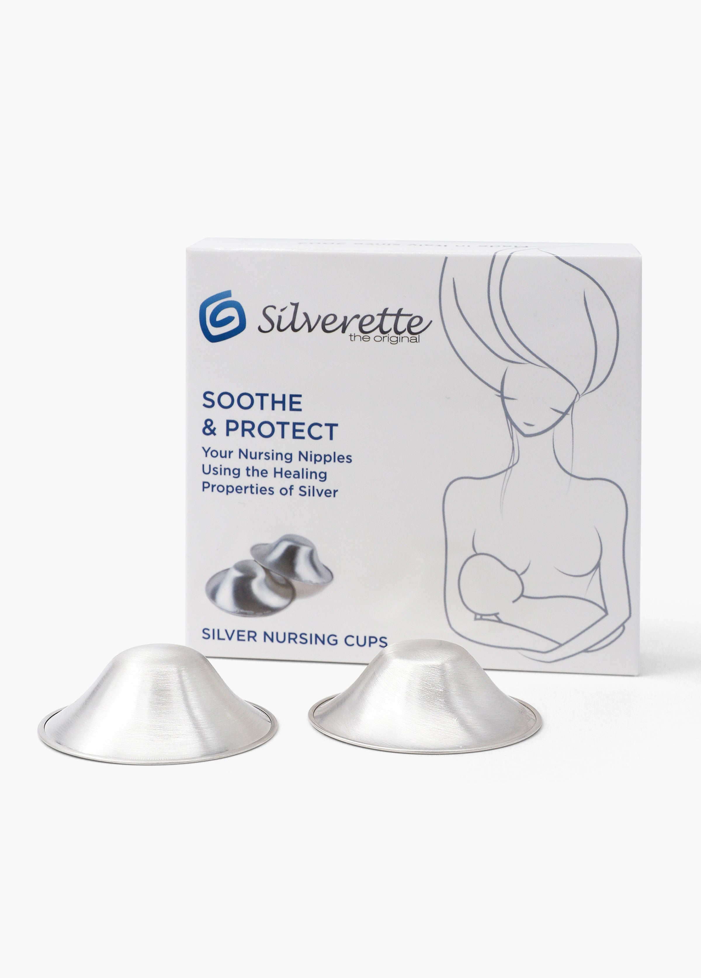 Boboduck The Original Silver Nursing Cups - Nipple Shields for Nursing  Newborn, Newborn Breastfeeding Must Haves for Soothe and Protect Your  Nursing