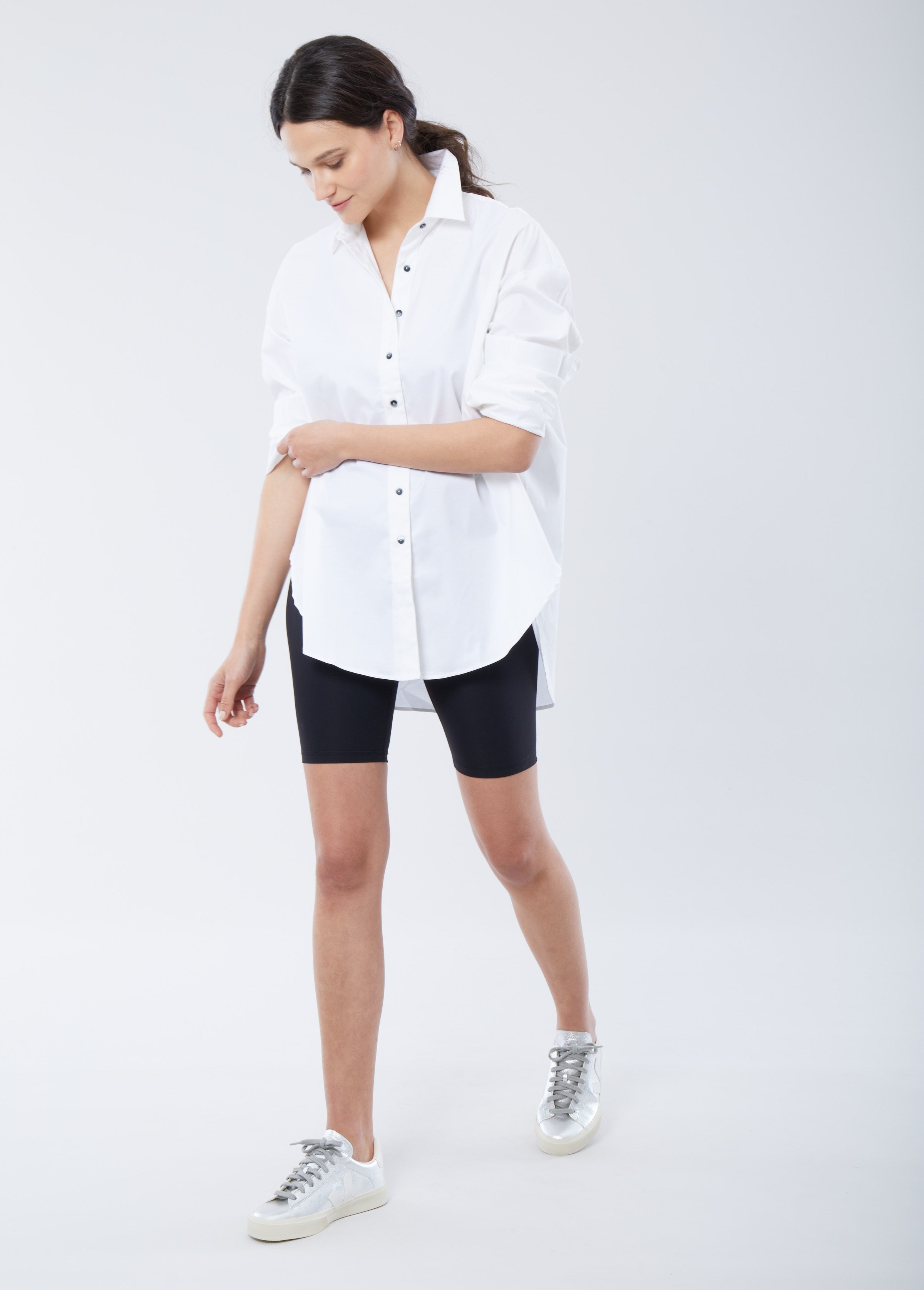 Maternity Oxford Button Up Shirt by Mother Oxford – Ingrid+Isabel