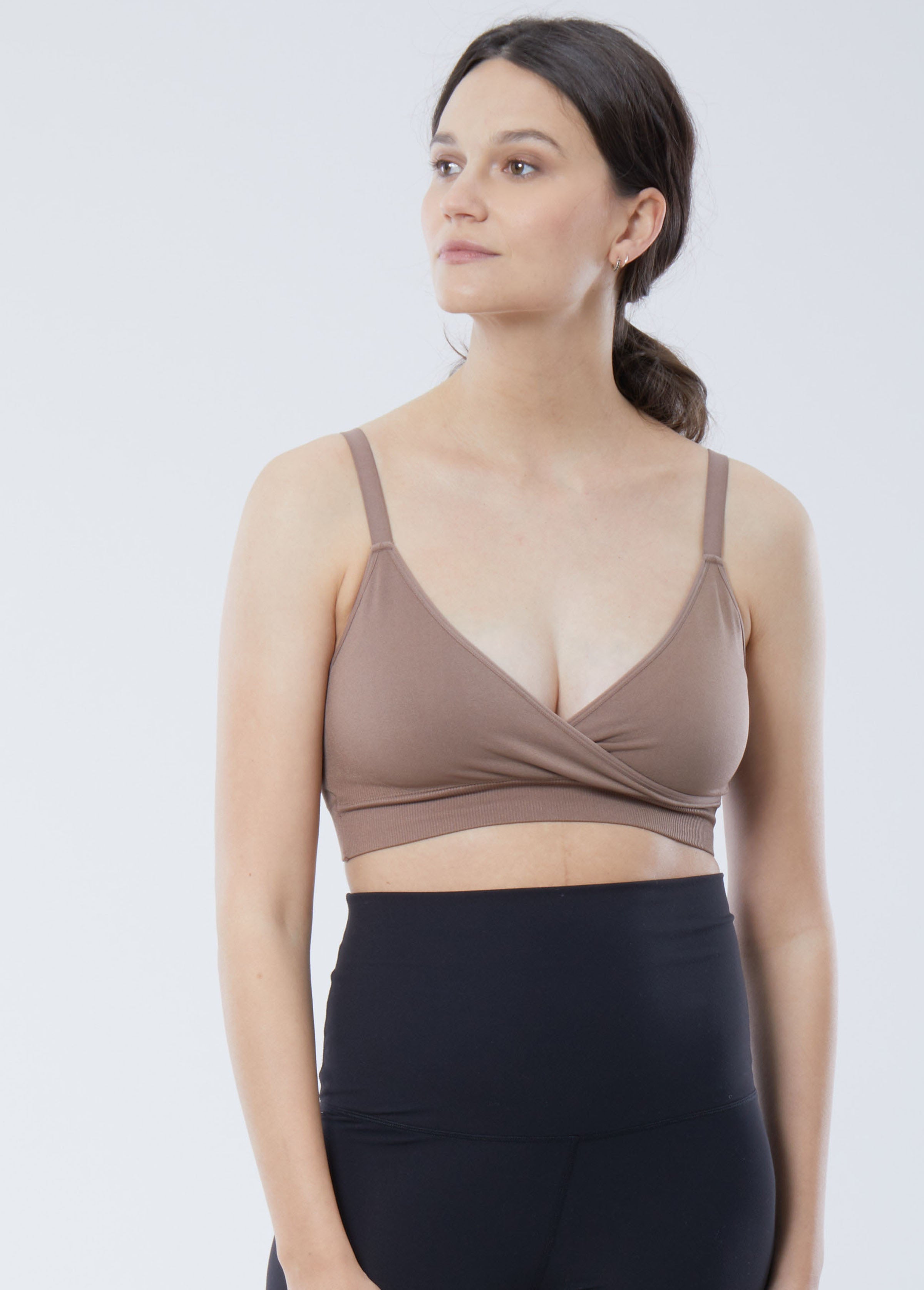 Cooling Crossover Nursing Bra: Supportive & Comfortable – Ingrid+