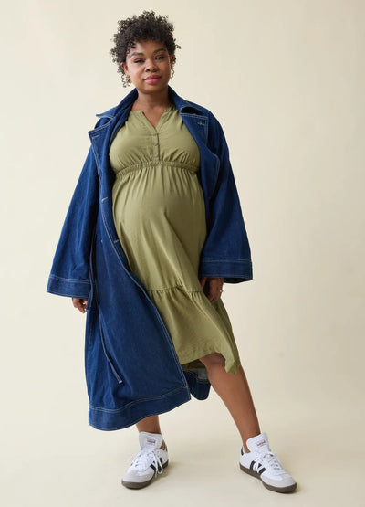 fall maternity photoshoot dress