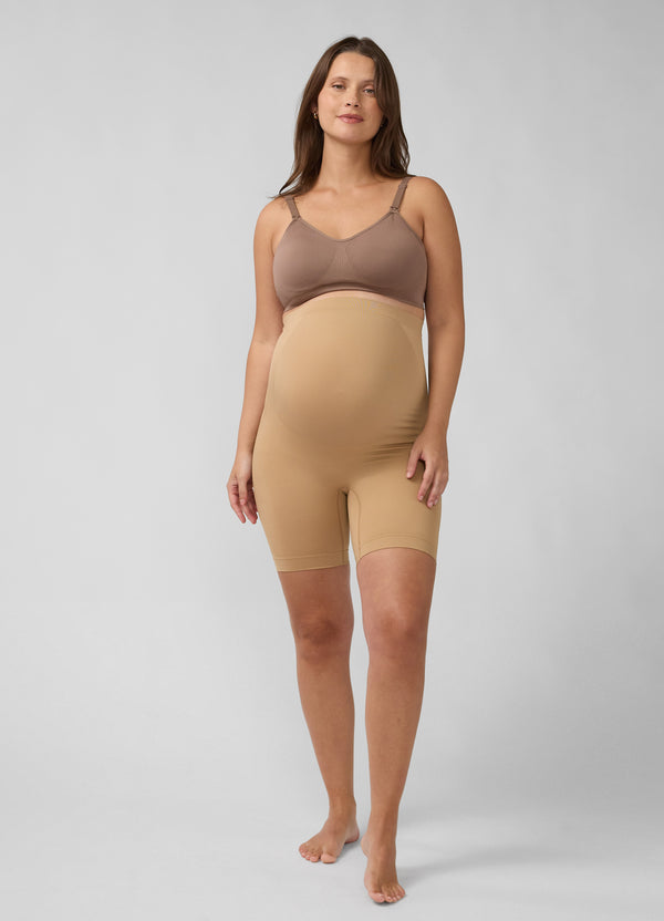 Seamless Full Panel Maternity Shapewear Shortie