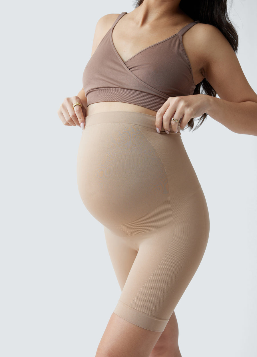 Ingrid & Isabel Women's Maternity Shapewear Shortie - Nude - Small Ingrid & Isabel Women's Maternity Shapewear Shortie - Nude - Small
