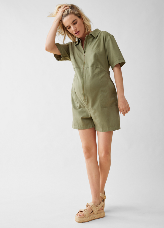 The Short Maternity Utility Coverall