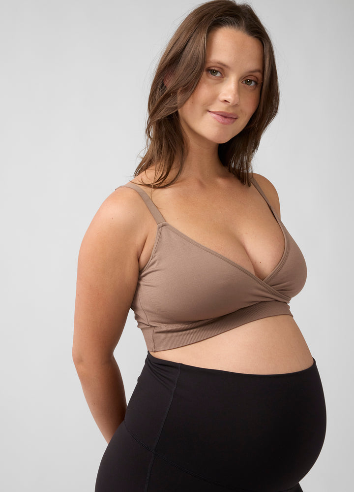 Plus Size Cool Nursing Tops Cooling Crossover Nursing Maternity Bra Stay Cool For Every Feed –  Ingrid Isabel
