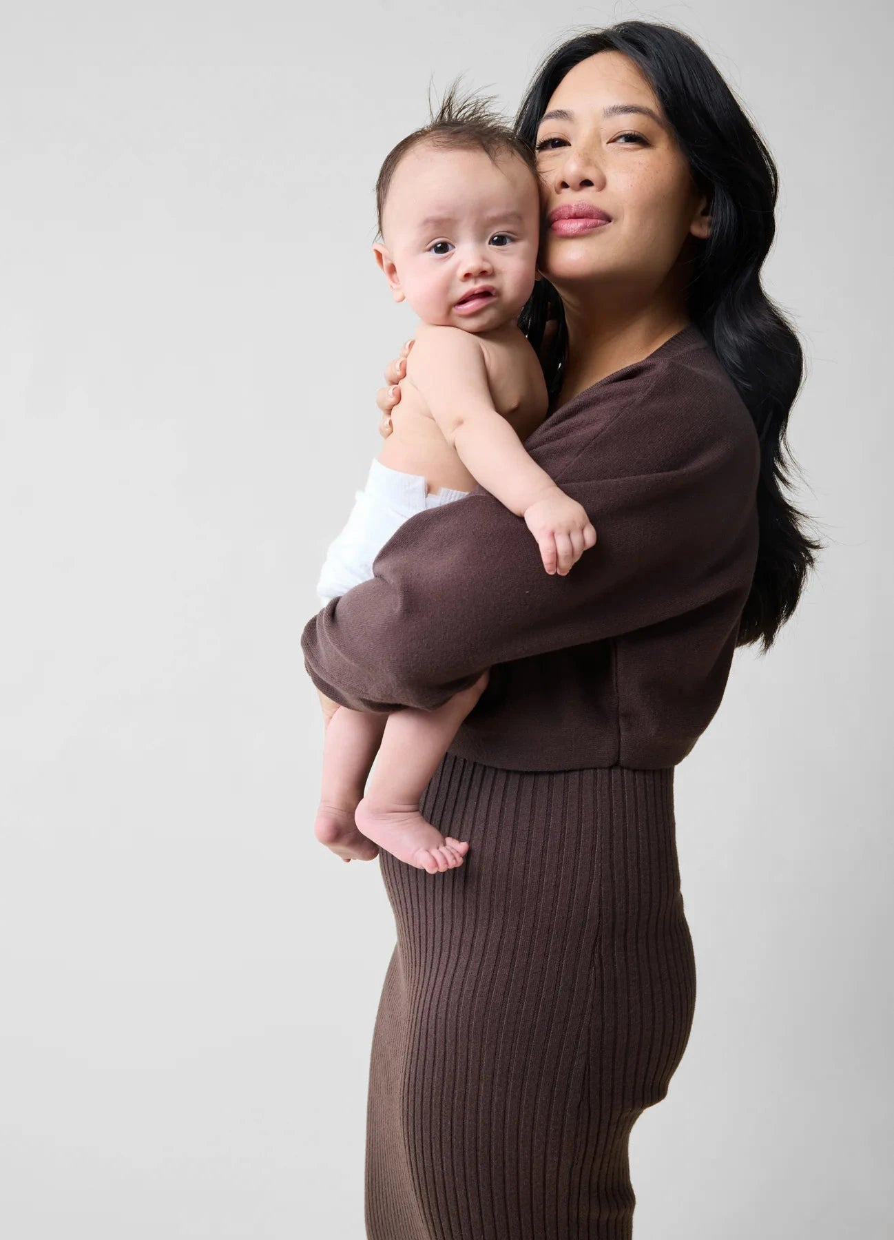 Cozy Dress + Sweater Maternity Set
