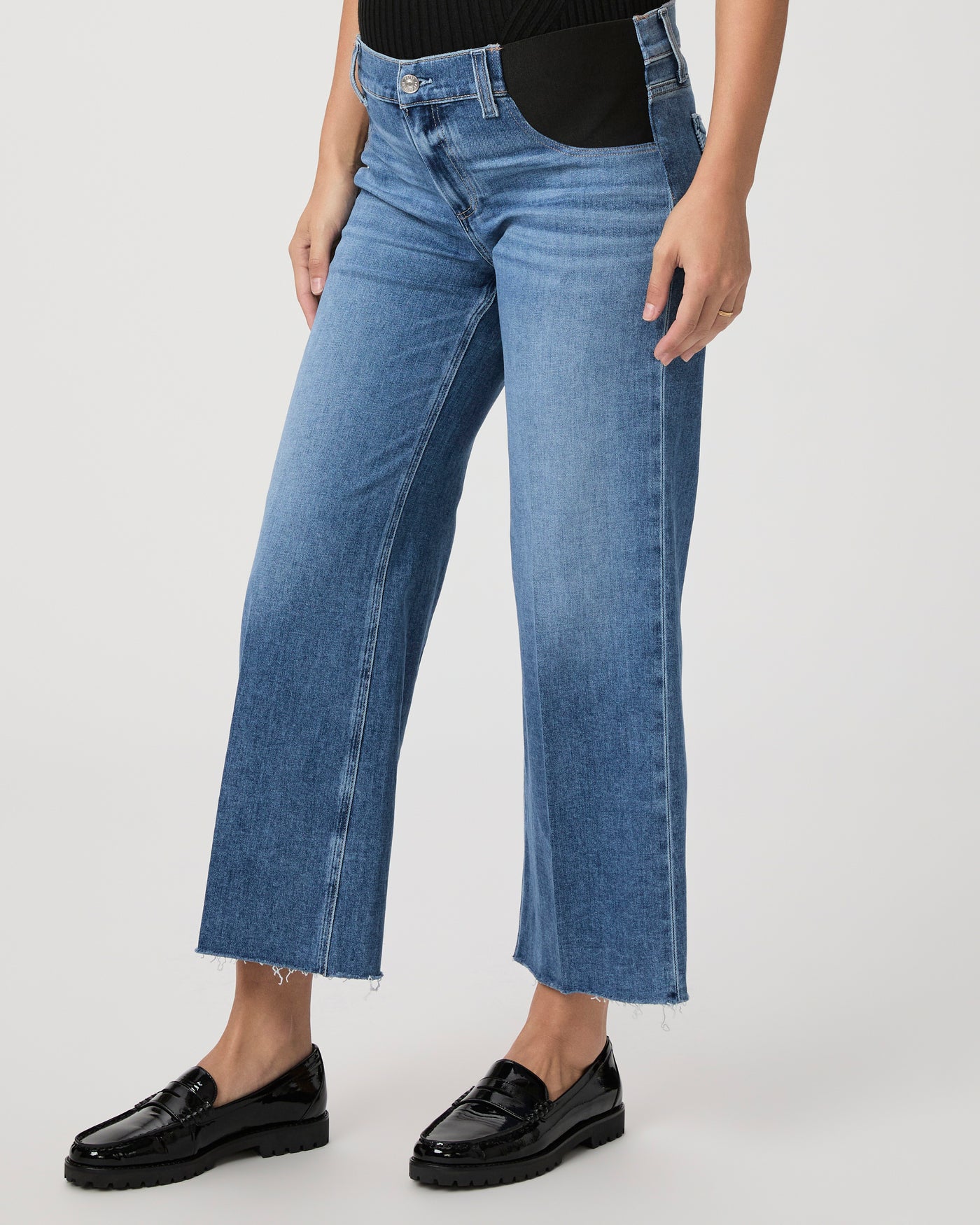 Paige Anessa Wide Leg Maternity Jeans