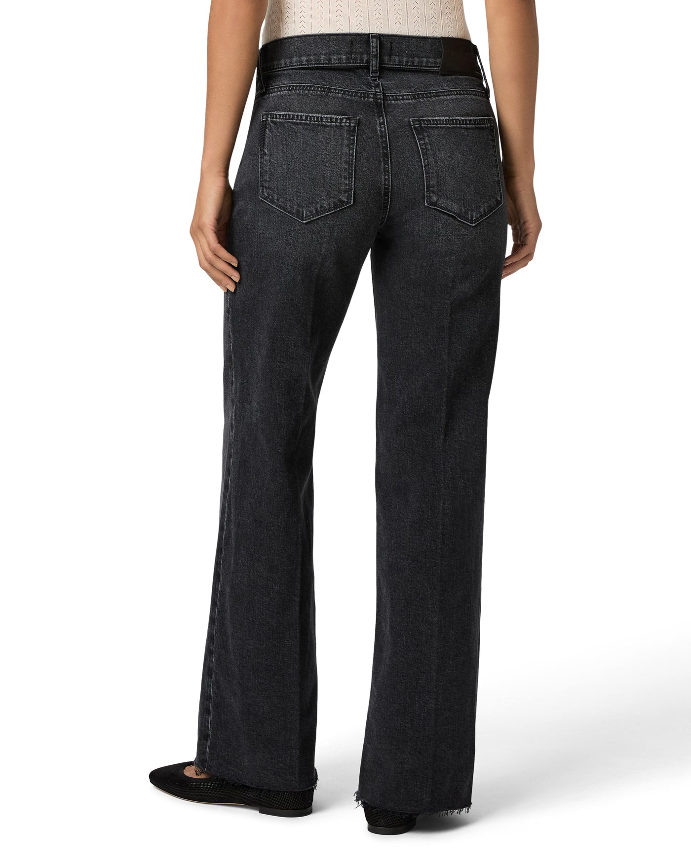 Paige Anessa 31" High Rise Wide Leg Maternity Jeans