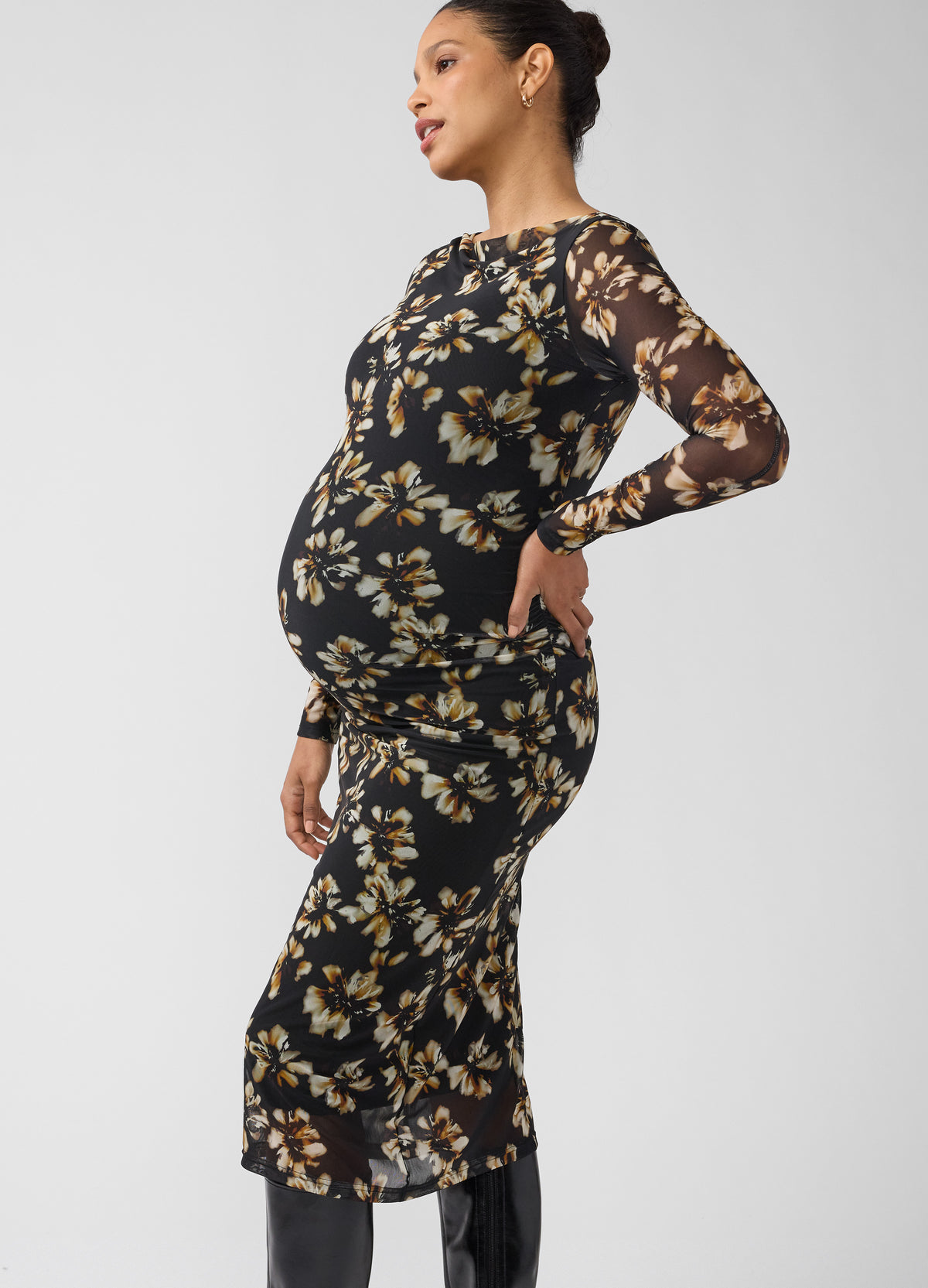 mesh maternity dress Ruched Boat Neck Long Sleeve Midi – Ingrid & Isabel 220 Gucci, GG embellished silk 5% Elastane) 153cm total Size:44 Long Jacket+38 Waist Adjust 34 to 40)(Height:6-6.4