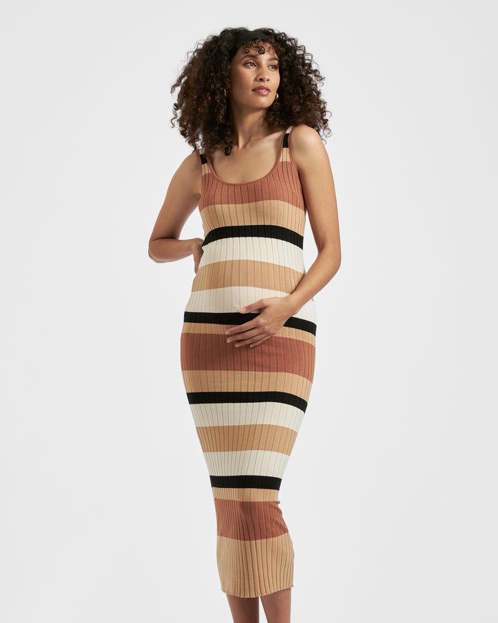 plus size striped bodycon dress Vintage 2000's pink babydoll dress – Chelsea Thrift main image 0