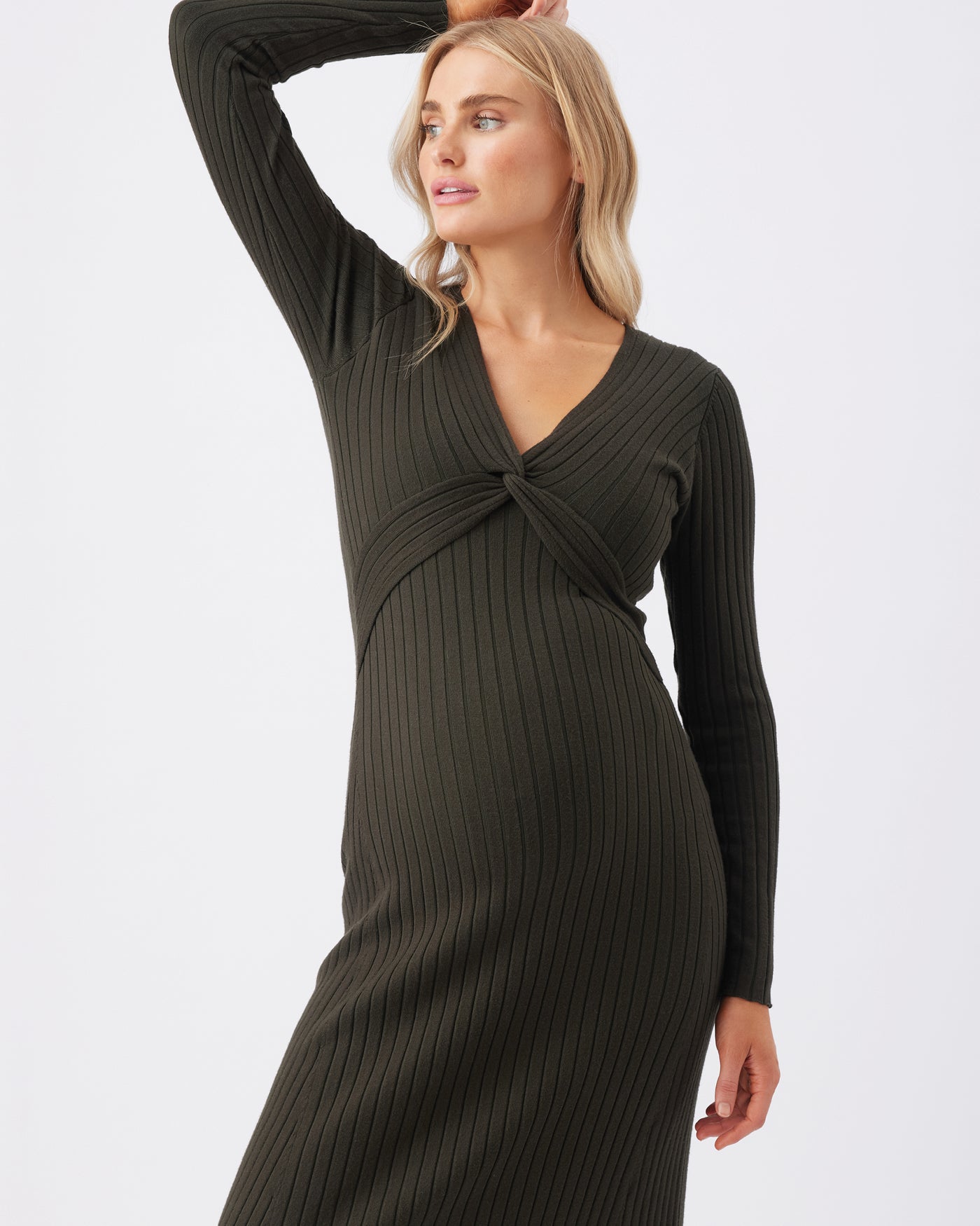 Ripe Maternity Remi Knit Nursing Midi Dress