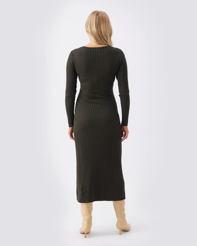 Ripe Maternity Remi Knit Nursing Midi Dress
