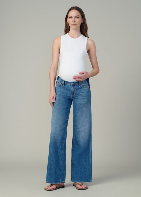 Joe's Jeans The Lou Lou Low Rise Wide Leg Maternity Jean