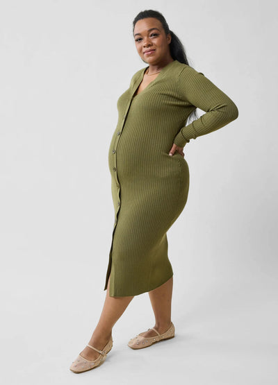 The Close Knit Midi Maternity Sweater Dress