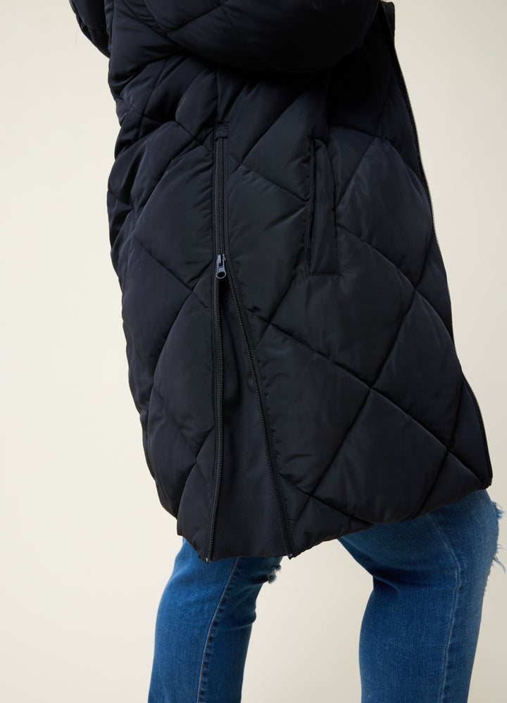 Long Black Puffer Coat Women Maacie Maternity In Winter Coat