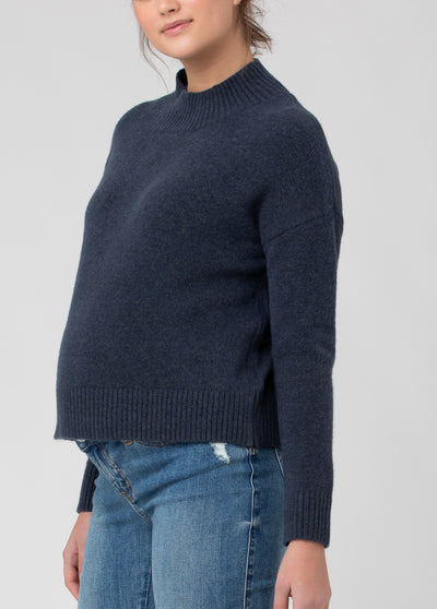 Jade Crop Nursing Sweater