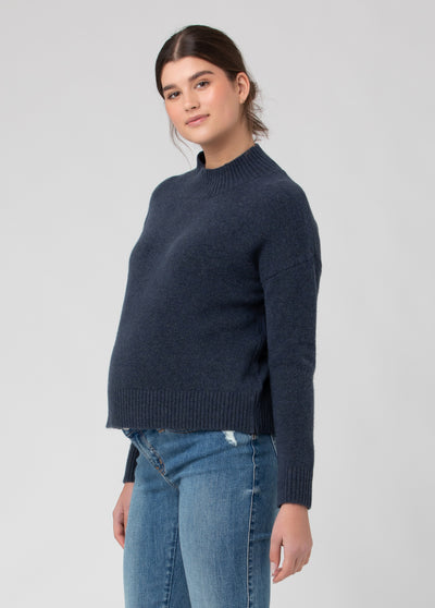 Jade Crop Nursing Sweater