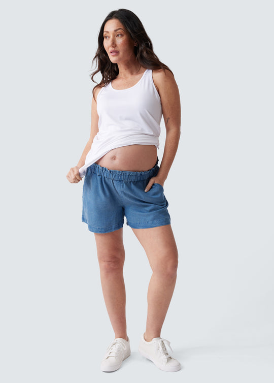 IUGA Fleece Lined Maternity Pants with Pockets Maternity Yoga