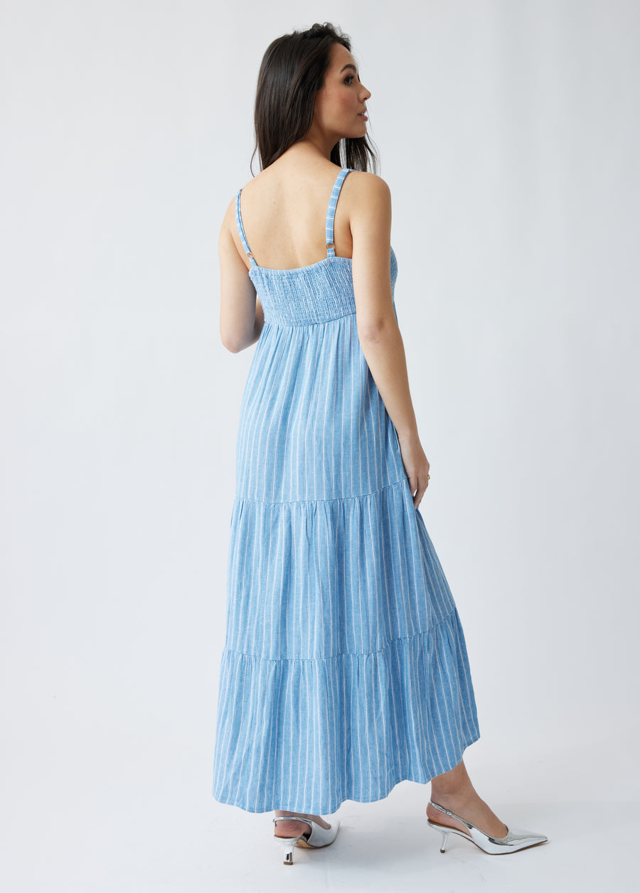 Ingrid & Isabel Maternity Smocked Maxi Dress