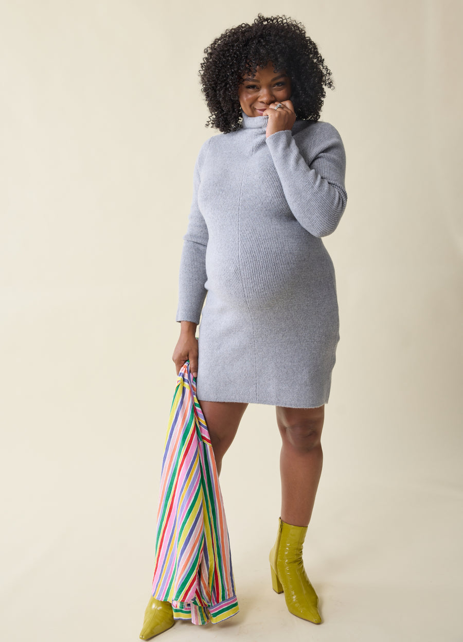 Turtleneck Sweater Maternity Dress – Ingrid Isabel