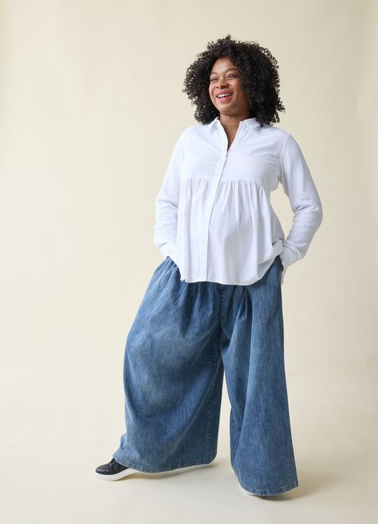 The Soft Touch Button Down Maternity + Nursing Top