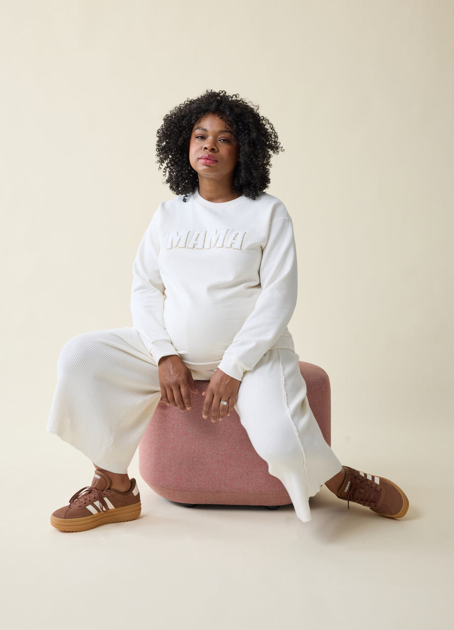 トップス mama The Mama Maternity + Postpartum Sweatshirt Cream – Ingrid & Isabel