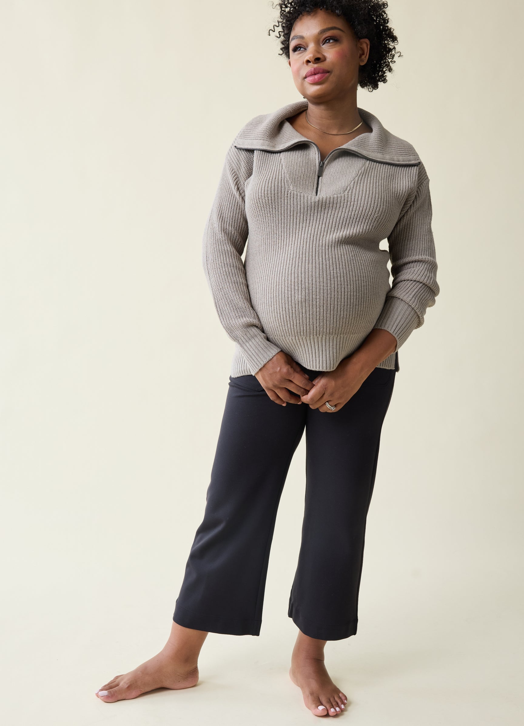 Maternity Drop Shoulder Sweater