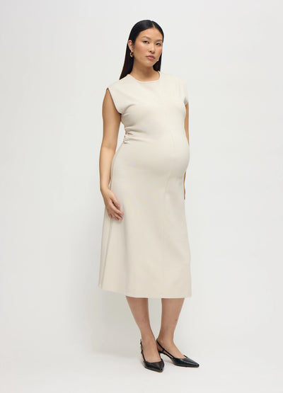 The Modern Muse Maternity Midi Dress