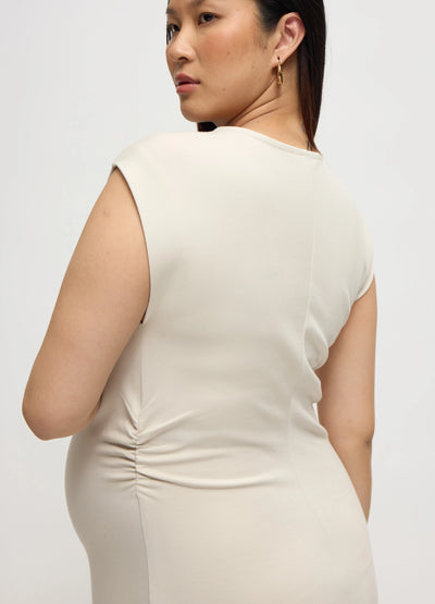 The Modern Muse Maternity Midi Dress