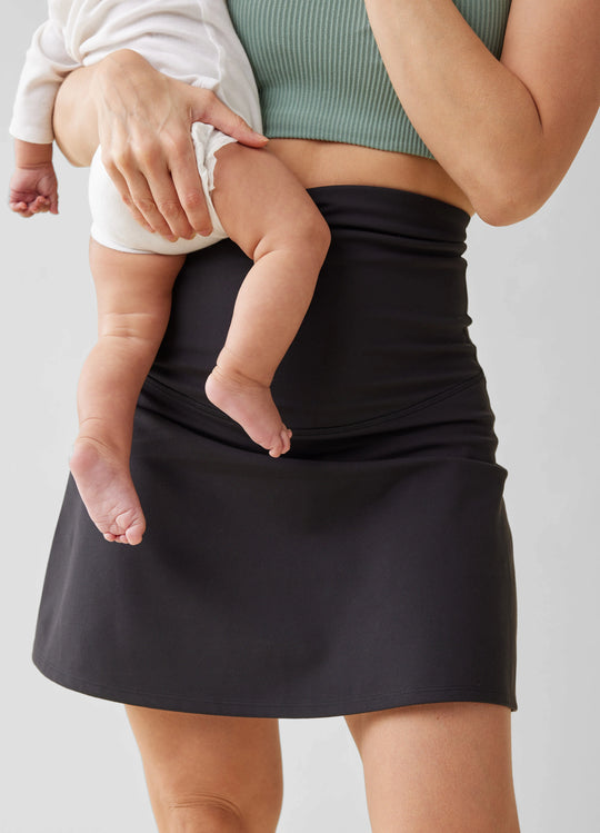 The New Mama Black Postpartum Support Skort