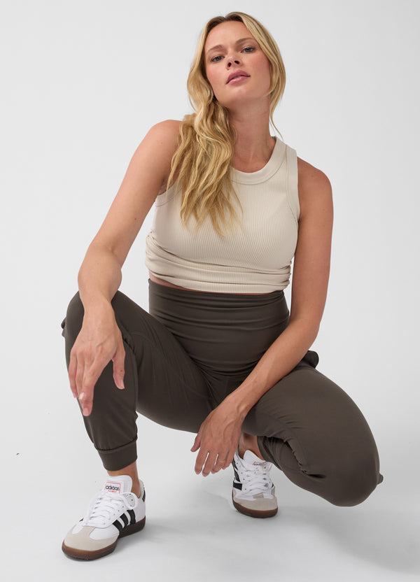 Active Tapered Leg Knit Maternity Jogger