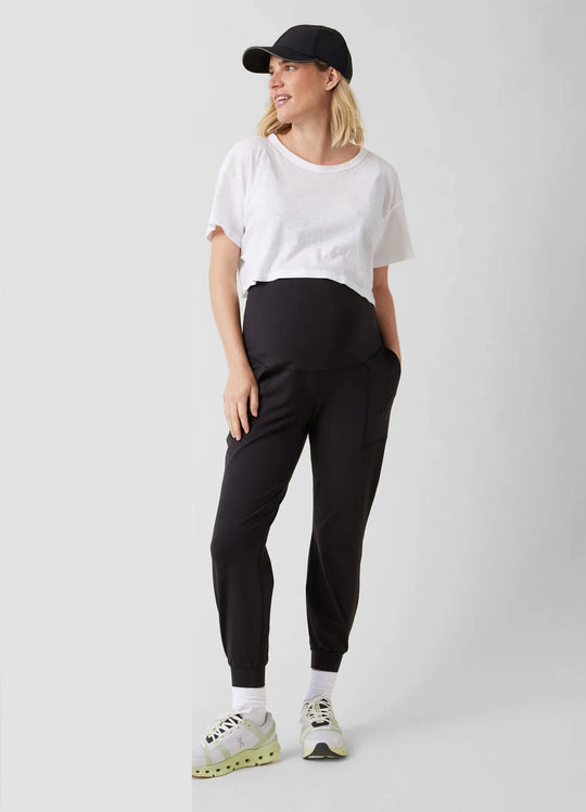 The Live In Maternity Black Active Jogger Pant