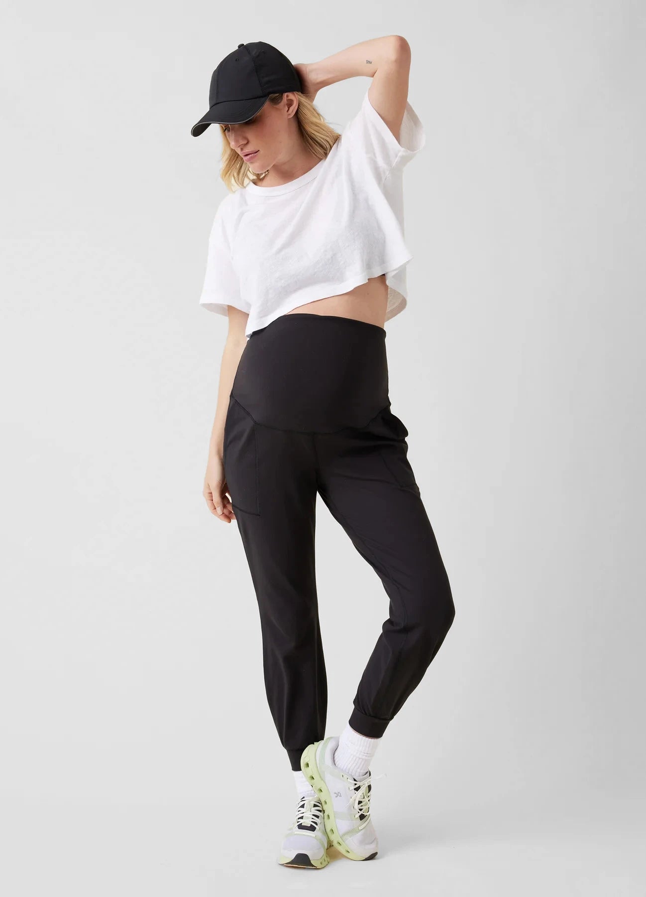 The Live In Maternity Black Active Jogger Pant