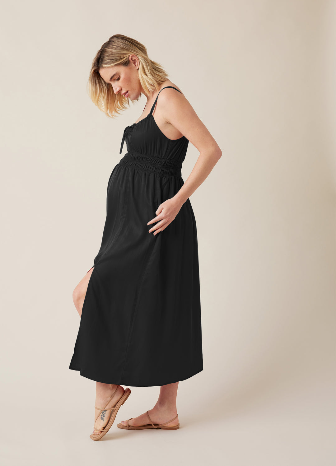 The Amalfi Strappy Maternity Midi Dress Ingrid & Isabel The Amalfi Strappy Maternity Midi Dress Ingrid & Isabel