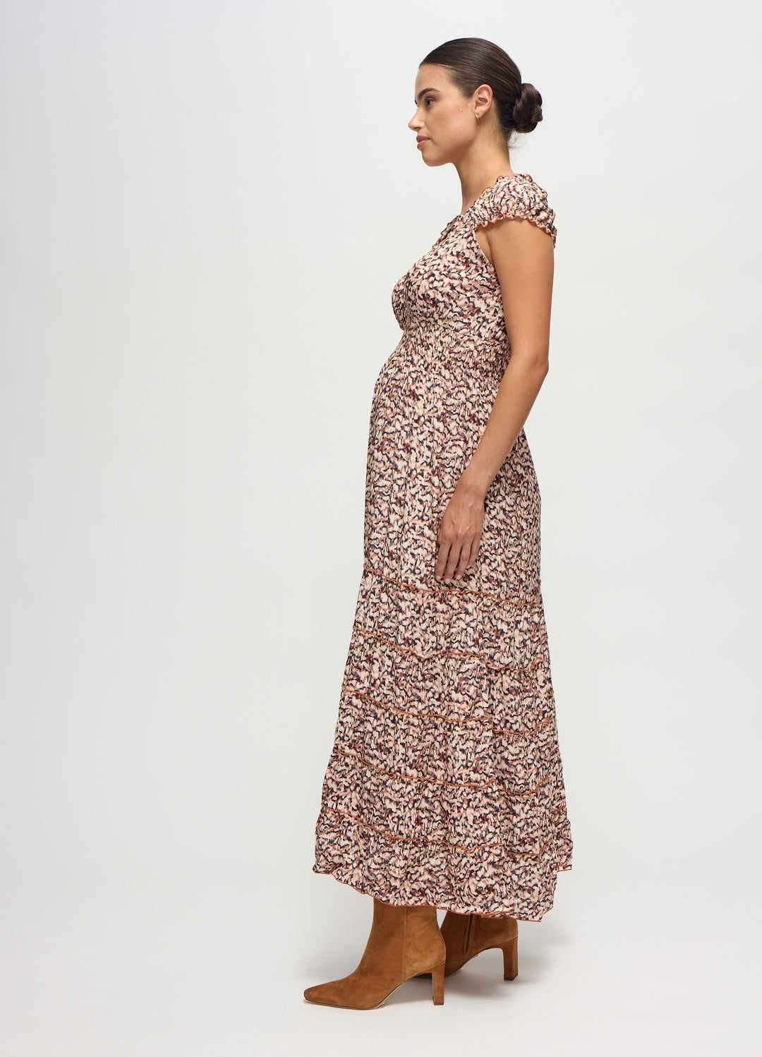 Ingrid & Isabel Maternity Cap Sleeve Maxi Dress Ingrid & Isabel Maternity Cap Sleeve Maxi Dress