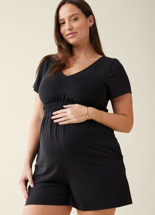 The Knit Maternity Romper Jumpsuit