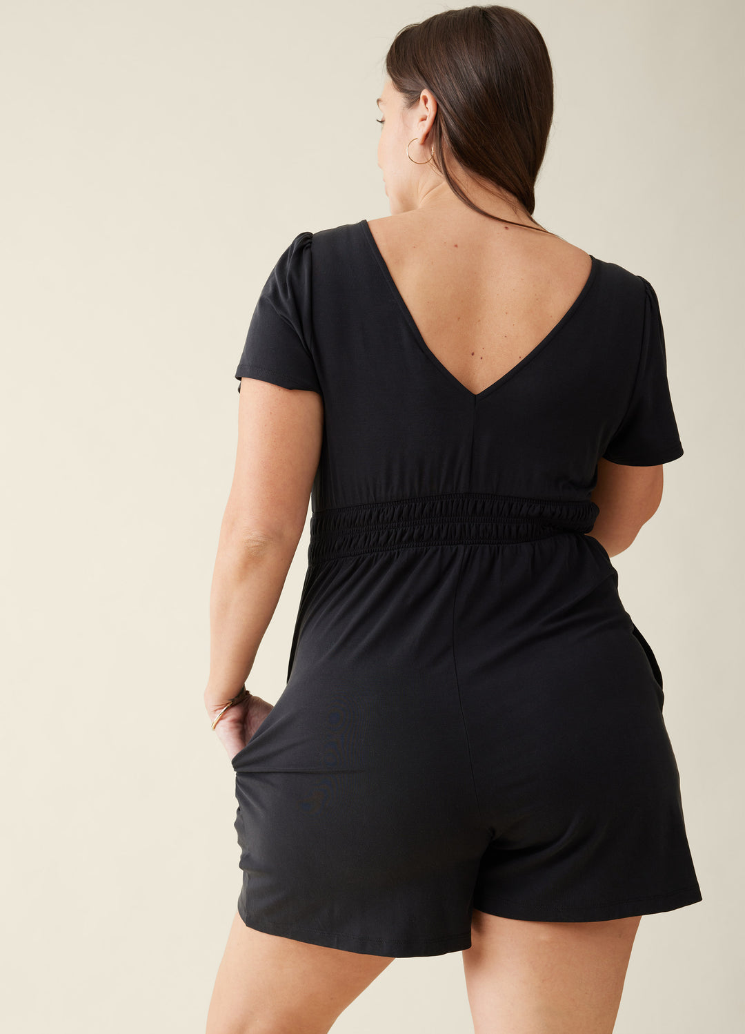 Ingrid & Isabel Knit Maternity Romper - Coastal Gray - XL Ingrid & Isabel Knit Maternity Romper - Coastal Gray - XL