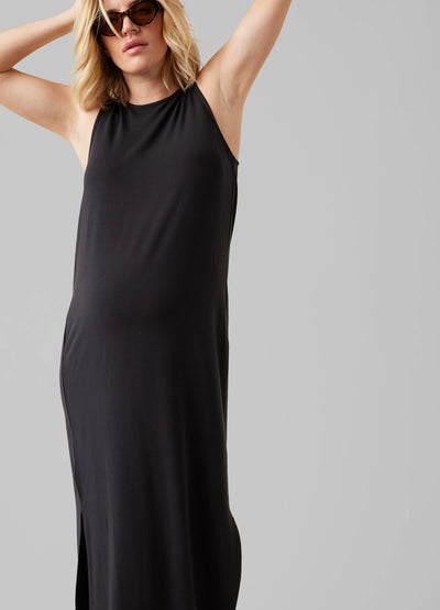 The Sidekick Black Maternity Dress