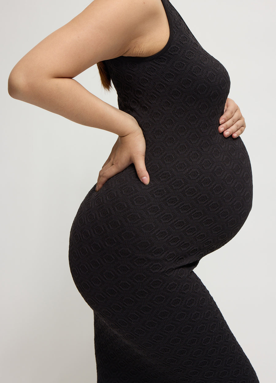 midi dress for pregnant women Ingrid & Isabel Seamless Midi Maternity Dress