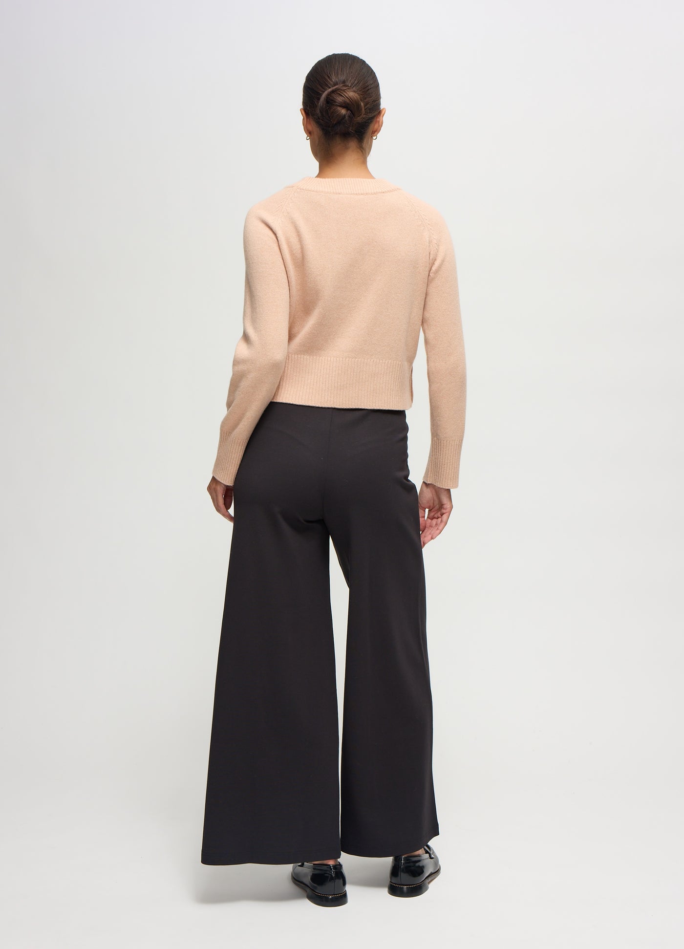 The EveryWear Maternity Black Ponte Flare Pant