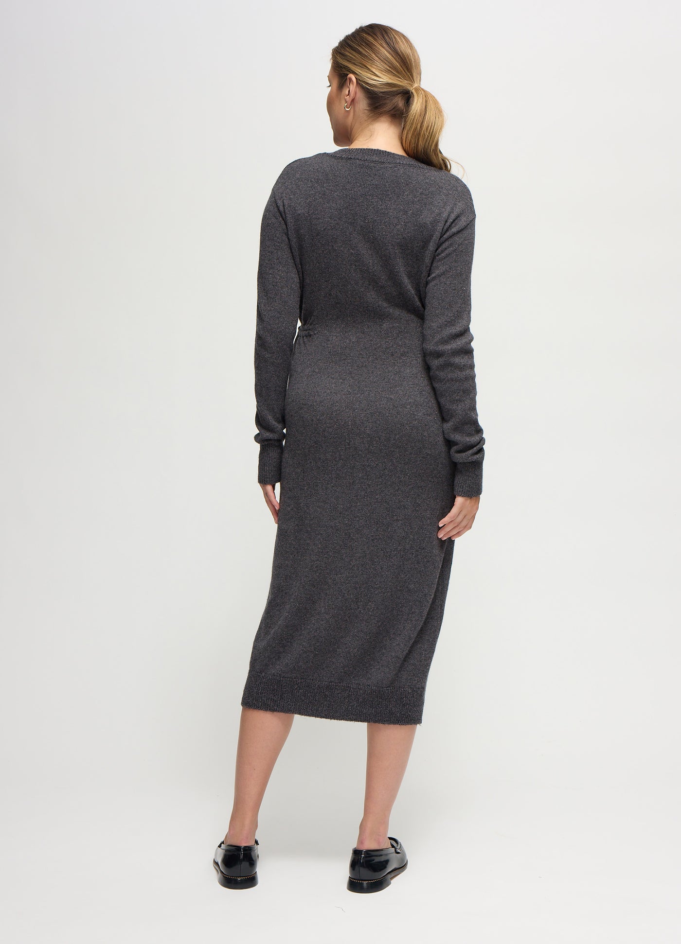 Ingrid & Isabel V Neck Sweater Maternity Dress - Dark Gray - M Ingrid & Isabel V Neck Sweater Maternity Dress - Dark Gray - M