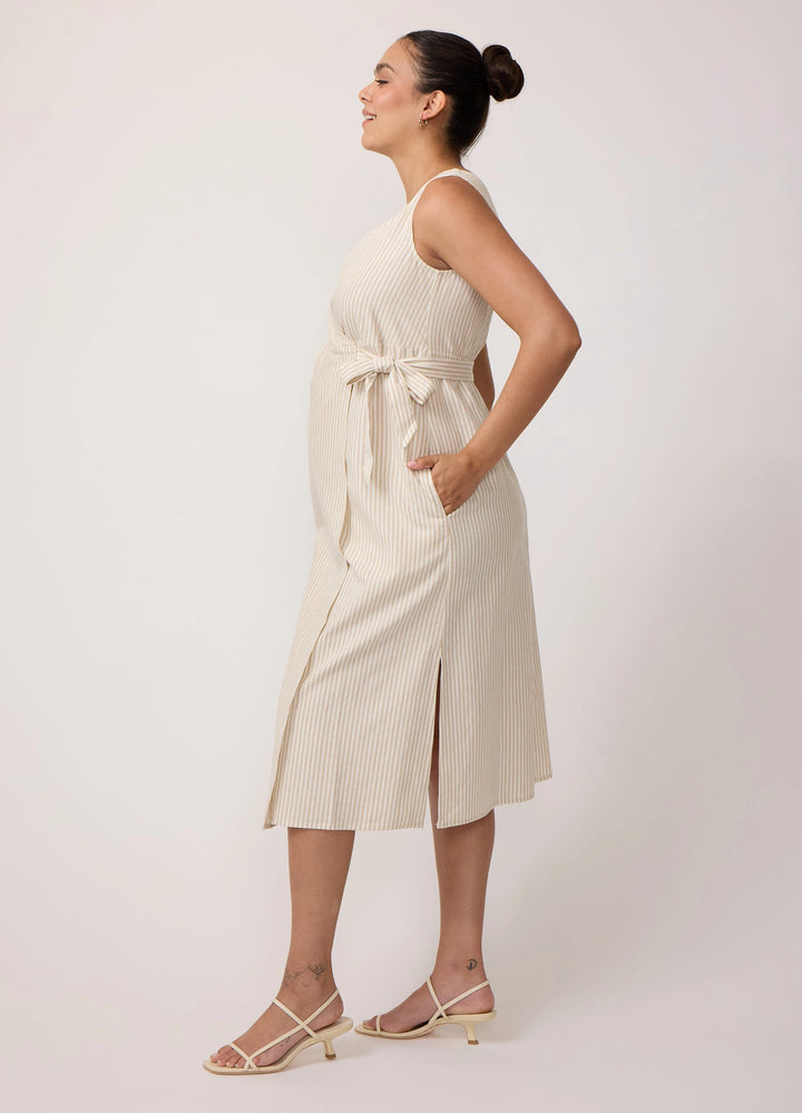 linen maternity dress for Women Midi Dress for Baby Shower Postpartum Dress Pregnancy Clothes Linen Mother's Day Gift LUCY Mint Green this linen wrap midi dress brings an easy sense of polish to warm Ripe Maya Tie Back Linen