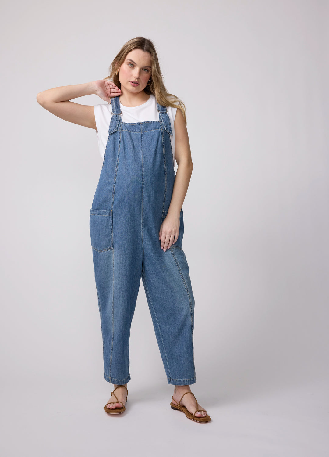 Everyday Denim Maternity Overall – Ingrid & Isabel
