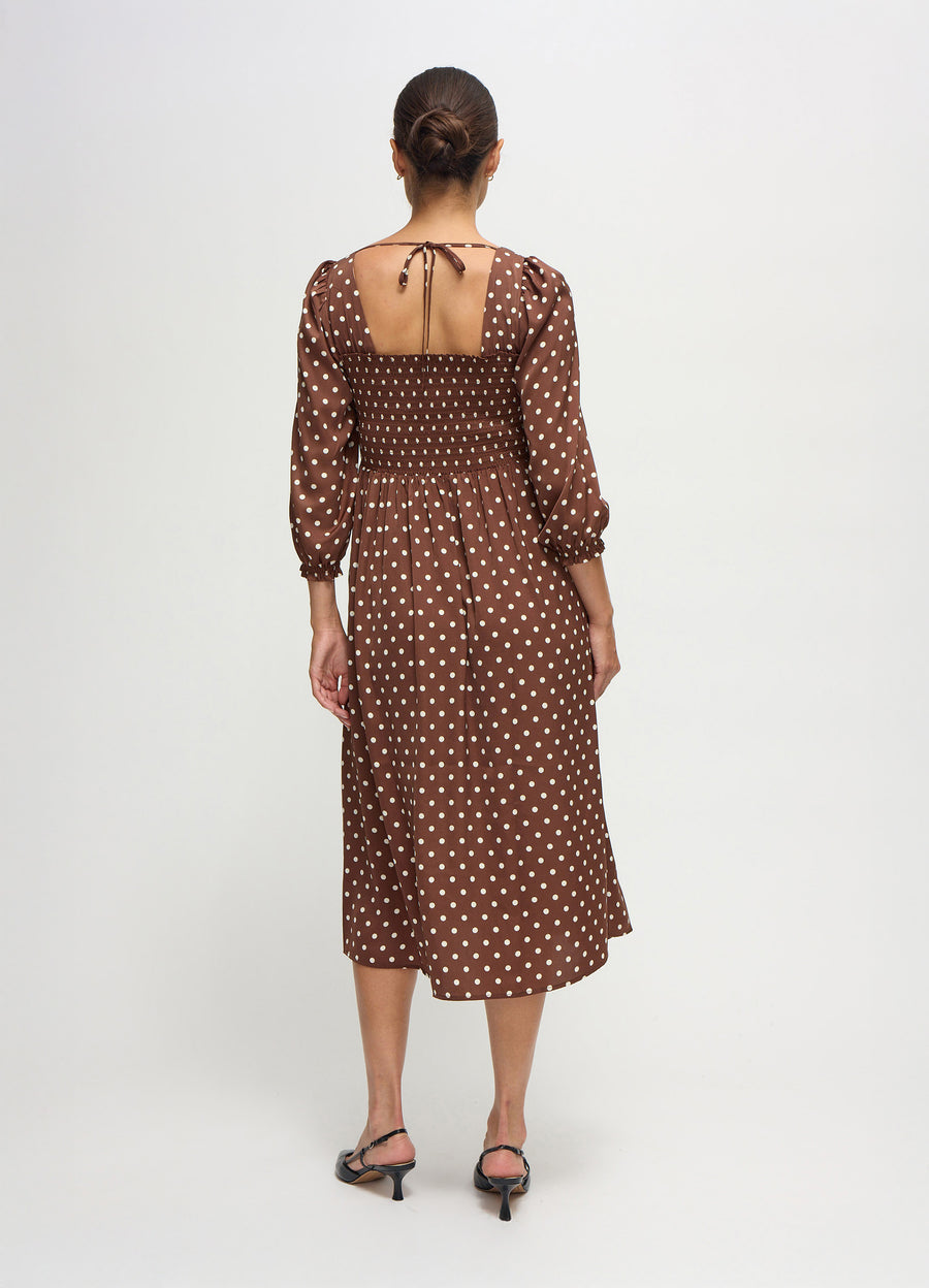 Ingrid & Isabel Maternity Breeze Midi Dress Blue Multi Blur Dot Size S Ingrid & Isabel Maternity Breeze Midi Dress Blue Multi Blur Dot Size S