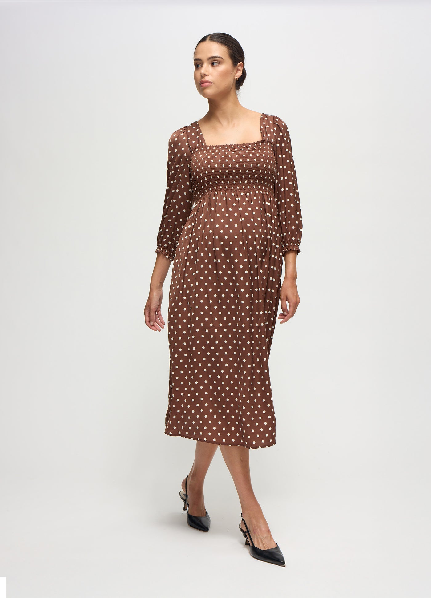 The Breeze Maternity Midi Dress