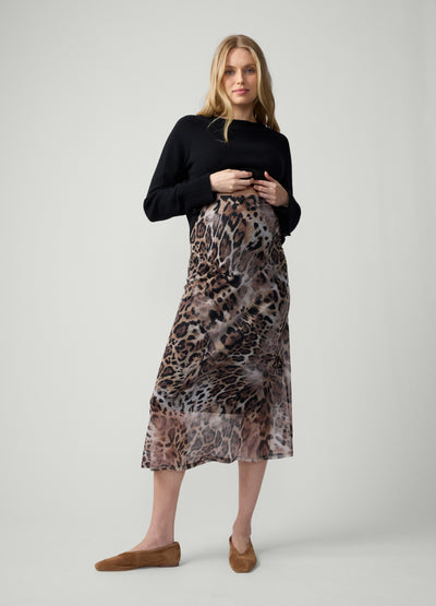 Ripe Maternity Savannah Mesh Midi Skirt